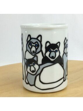 Tuktu Danesco Siberian Husky Alaskan Sled Dogs Coffee Mug Cup Canada